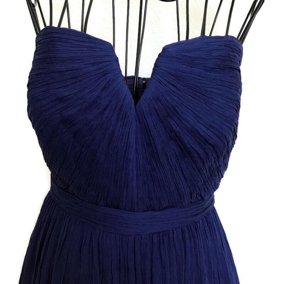 J. Crew Elegant Navy Blue Maxi Dress - Picture 3 of 8